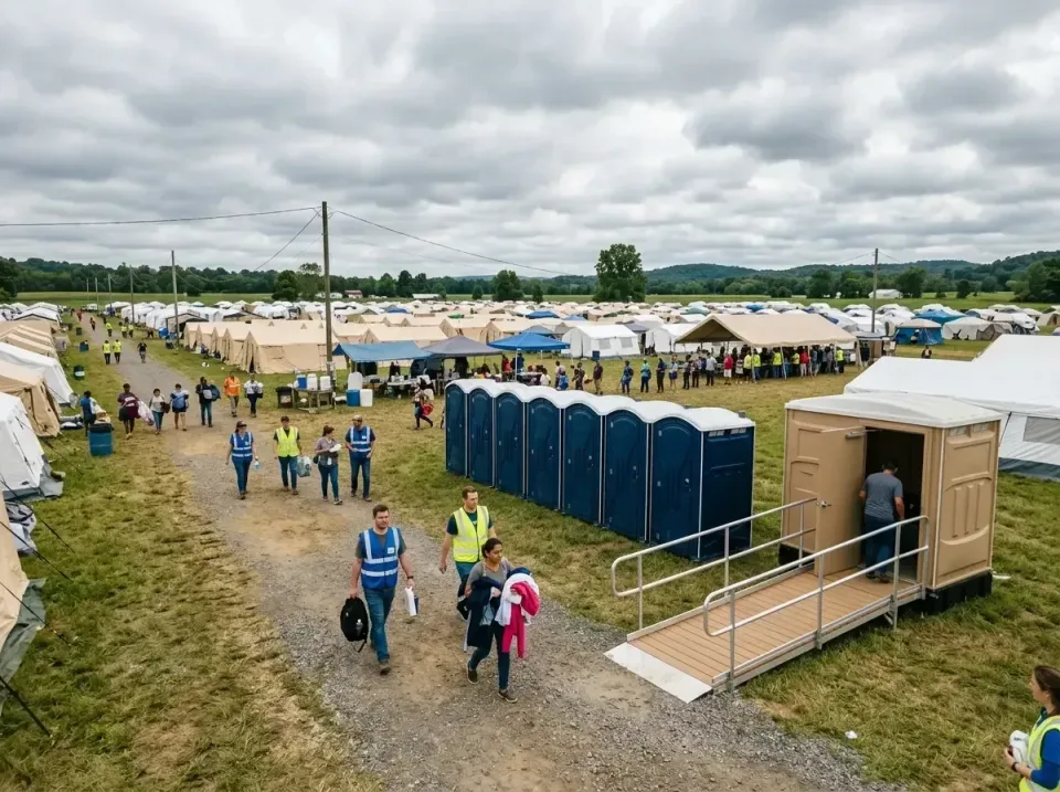 disaster-relief-camp-restrooms-010 — frequently asked questions, Dumpster & Portable Bathrooms Rental in Kirkwood, MO